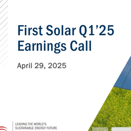 Cover art for First Solar's 2025 Outlook and Industry Strategies
